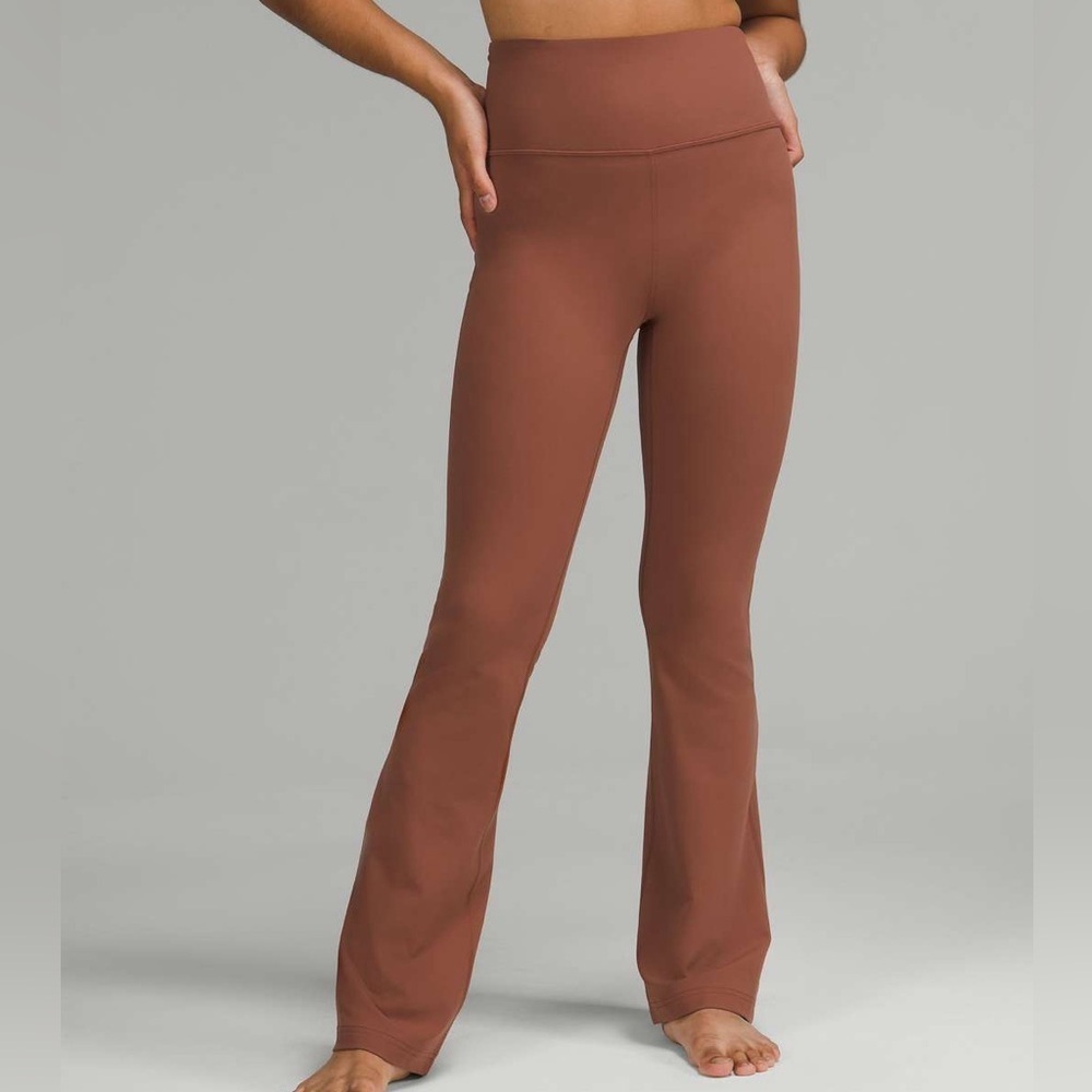 Lululemon Groove Nulu Super High Rise Flared Pant Ancient Copper 8 Women’s